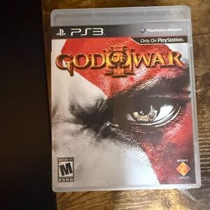 Sony God of War III PS3 Game Red and Black MINT